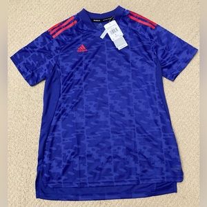 New Adidas Condivo 21 Primeblue Blue Jersey Shirt Women Sz Large NWT GL7726